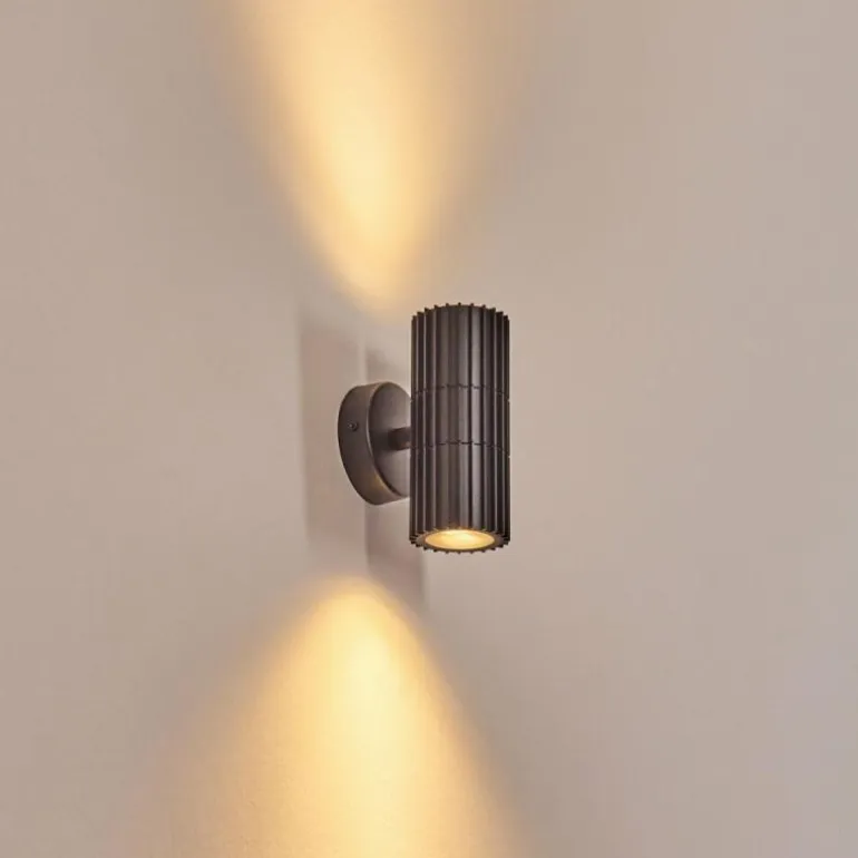 Cidral Lampe murale d´extérieur, Luminaire Up & Down Noir, 2 lumières