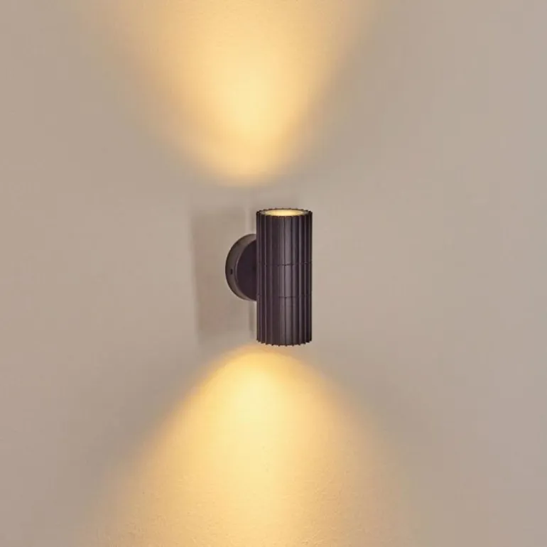 Cidral Lampe murale d´extérieur, Luminaire Up & Down Noir, 2 lumières