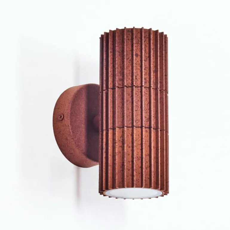 Cidral Lampe murale d´extérieur, Luminaire Up & Down Rouille, 2 lumières