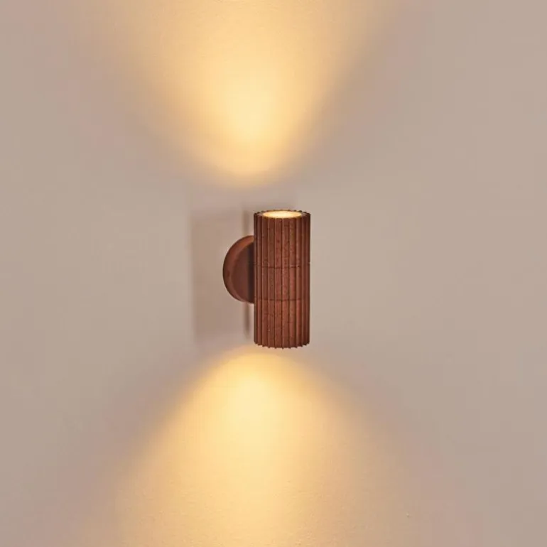 Cidral Lampe murale d´extérieur, Luminaire Up & Down Rouille, 2 lumières