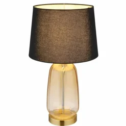 Classy Lampe à poser Luminaires Globo Lighting Ambre, Laiton, 1 lumière