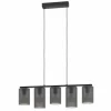 COLOMERA Suspension Luminaires Eglo Noir, 5 lumières