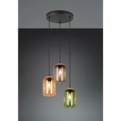 Cork Suspension Luminaires Trio Multicolore, 3 lumières