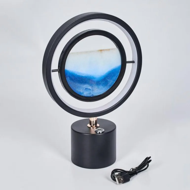 Cotas Lampe à poser LED Noir, 1 lumière