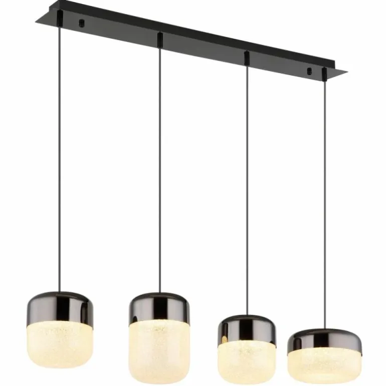 Cristallica Suspension Luminaires Globo Lighting LED Anthracite, 1 lumière