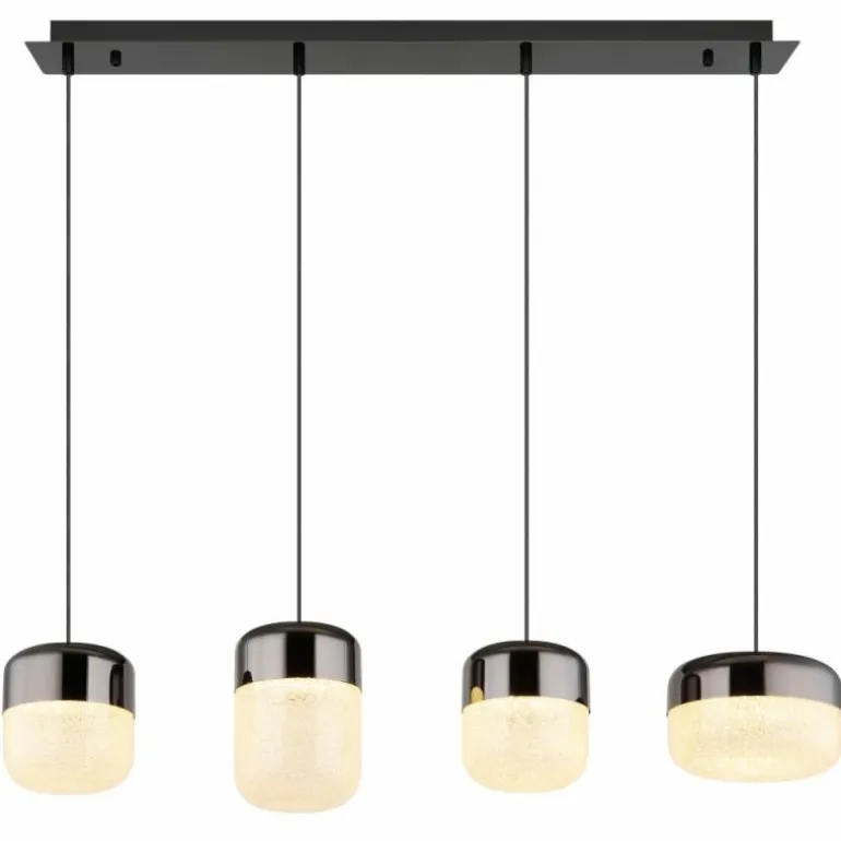 Cristallica Suspension Luminaires Globo Lighting LED Anthracite, 1 lumière