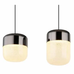 Cristallica Suspension Luminaires Globo Lighting LED Anthracite, 1 lumière
