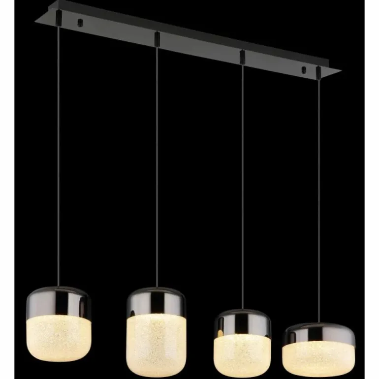 Cristallica Suspension Luminaires Globo Lighting LED Anthracite, 1 lumière