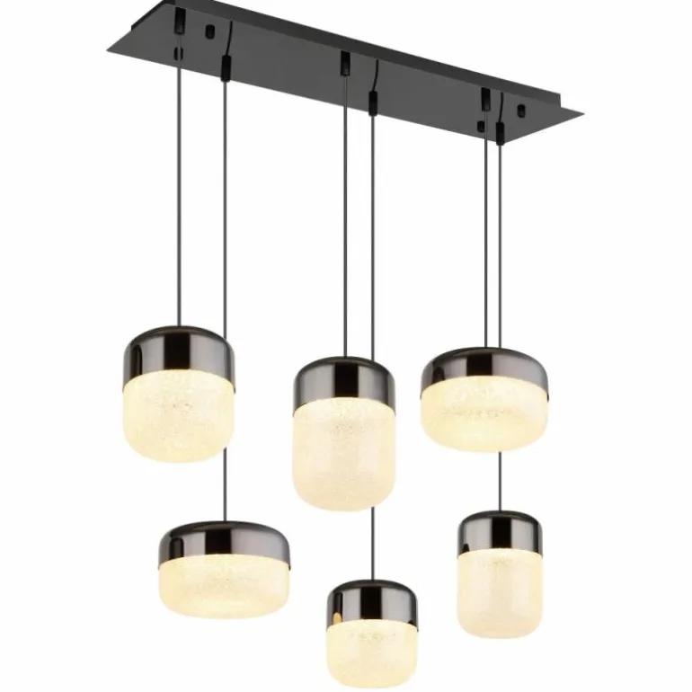 Cristallica Suspension Luminaires Globo Lighting LED Anthracite, 1 lumière