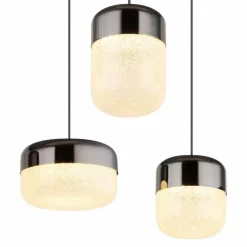 Cristallica Suspension Luminaires Globo Lighting LED Anthracite, 1 lumière