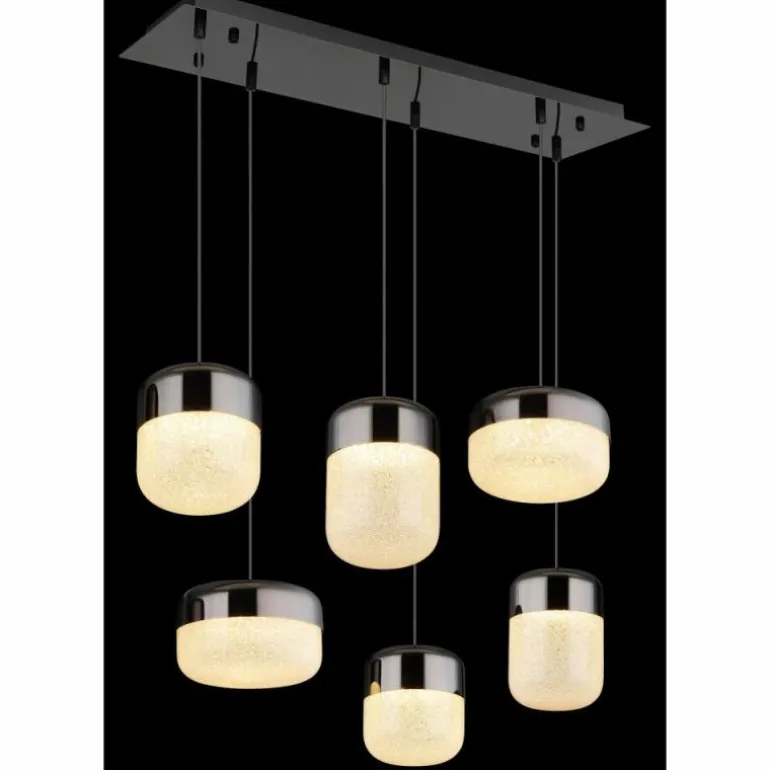 Cristallica Suspension Luminaires Globo Lighting LED Anthracite, 1 lumière