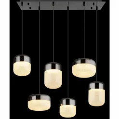 Cristallica Suspension Luminaires Globo Lighting LED Anthracite, 1 lumière