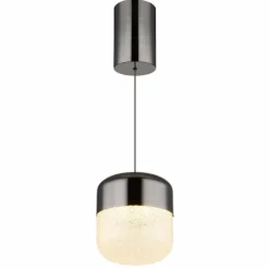 Cristallica Suspension Luminaires Globo Lighting LED Anthracite, 1 lumière