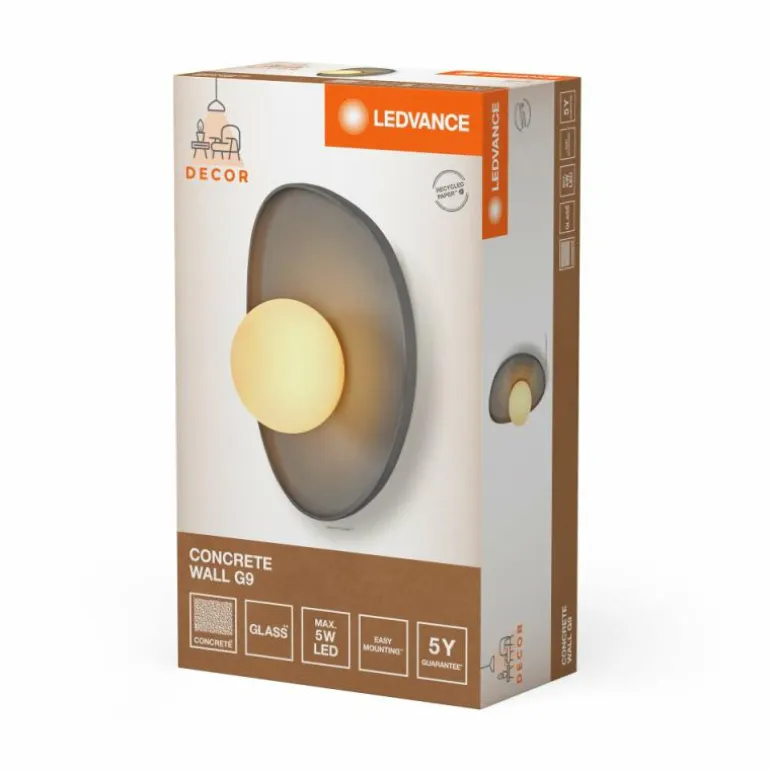DECOR Applique murale / Plafonnier Luminaires Ledvance Gris, 1 lumière