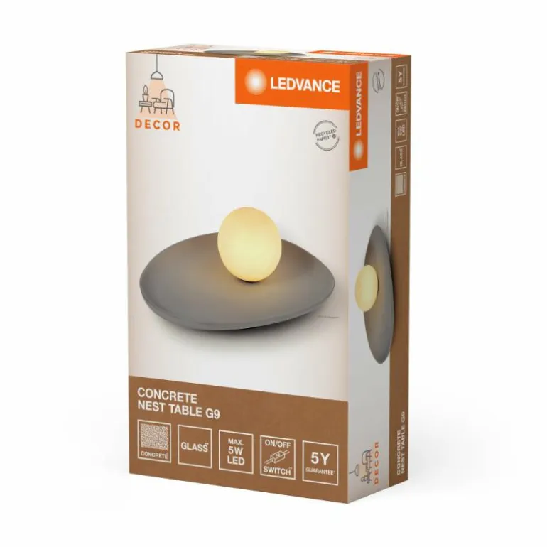 DECOR Applique murale / Plafonnier Luminaires Ledvance Gris, 1 lumière