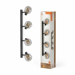 DECOR Applique murale / Plafonnier Luminaires Ledvance LED Noir, 4 lumières