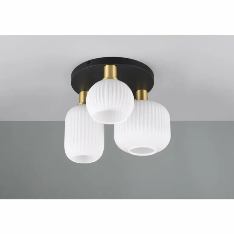 Diva Plafonnier Luminaires Trio Laiton, 3 lumières
