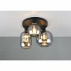 Diva Plafonnier Luminaires Trio Noir, 3 lumières