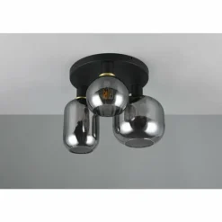 Diva Plafonnier Luminaires Trio Noir, 3 lumières