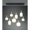 Diva Suspension Luminaires Trio Laiton, 8 lumières