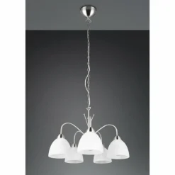 DOBBY Suspension Luminaires Reality Nickel mat, 5 lumières