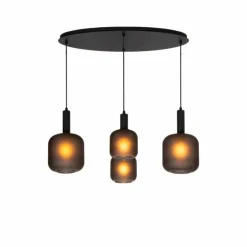 ELOISE Suspension Luminaires Lucide Noir, 4 lumières