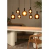 ELOISE Suspension Luminaires Lucide Noir, 7 lumières