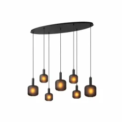 ELOISE Suspension Luminaires Lucide Noir, 7 lumières