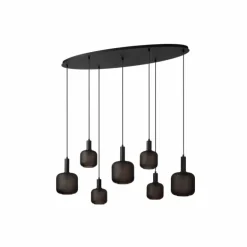 ELOISE Suspension Luminaires Lucide Noir, 7 lumières