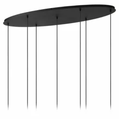 ELOISE Suspension Luminaires Lucide Noir, 7 lumières