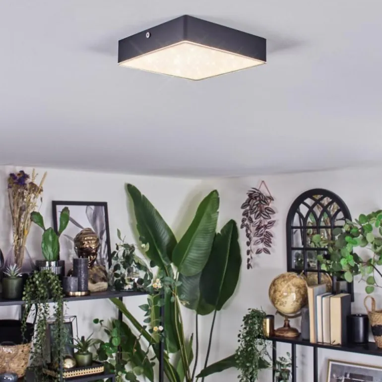 Esmar Plafonnier LED Noir, 1 lumière