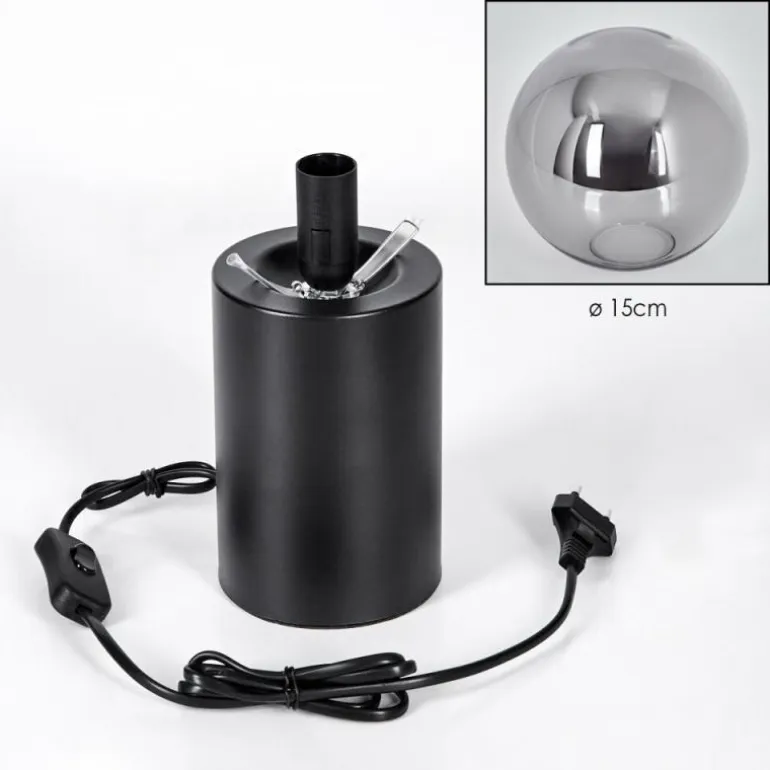 Gastor Boule lumineuse, Lampe de bureau, Lampe à poser Fumé, 1 lumière