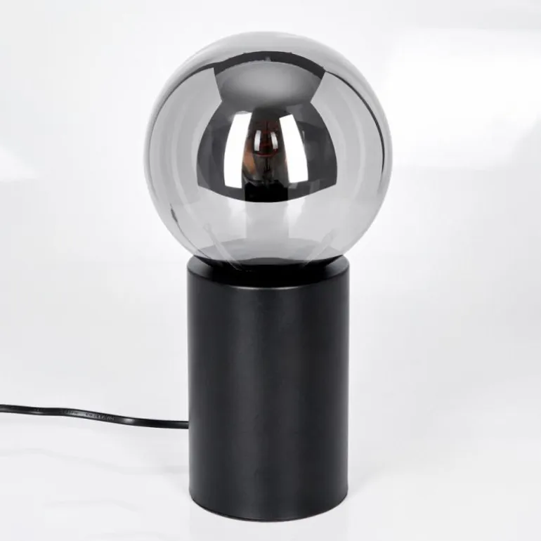 Gastor Boule lumineuse, Lampe de bureau, Lampe à poser Fumé, 1 lumière