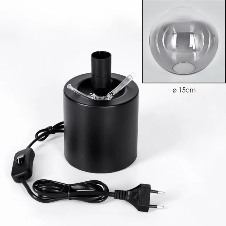 Gastor Boule lumineuse, Lampe de bureau, Lampe à poser Clair, Fumé, 1 lumière