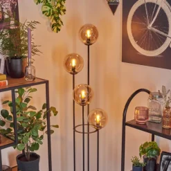 Gastor Lampadaire 30 cm Ambre, 4 lumières