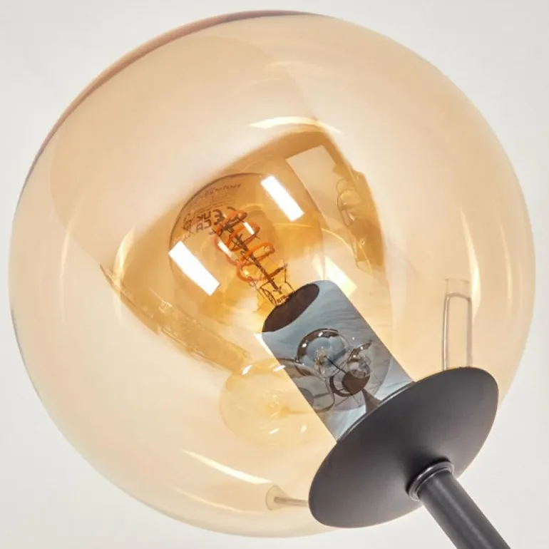 Gastor Lampadaire 30 cm Ambre, Fumé, 4 lumières