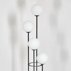 Gastor Lampadaire 30 cm Blanc, 4 lumières