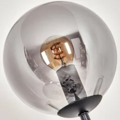Gastor Lampadaire 30 cm Fumé, 4 lumières