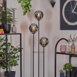 Gastor Lampadaire Noir, 3 lumières