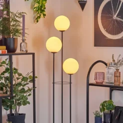 Gastor Lampadaire Noir, 3 lumières