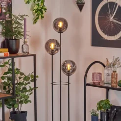 Gastor Lampadaire Noir, 3 lumières