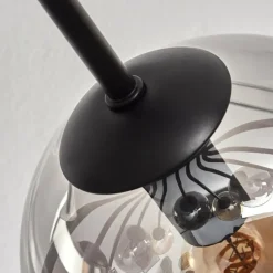 Gastor Plafonnier 91 cm Ambre, Fumé, 12 lumières