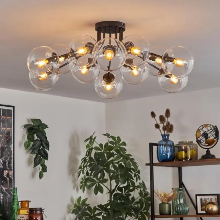 Gastor Plafonnier 91 cm Clair, 12 lumières