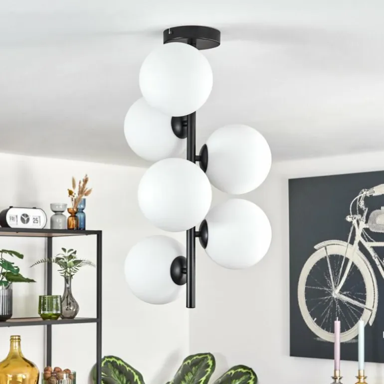 Gastor Plafonnier, Boule lumineuse Transparent, 6 lumières