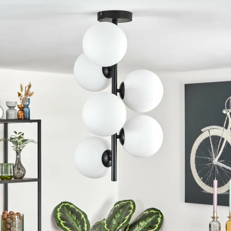 Gastor Plafonnier, Boule lumineuse Transparent, 6 lumières