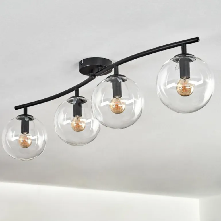Gastor Plafonnier, Boule lumineuse Clair, 4 lumières