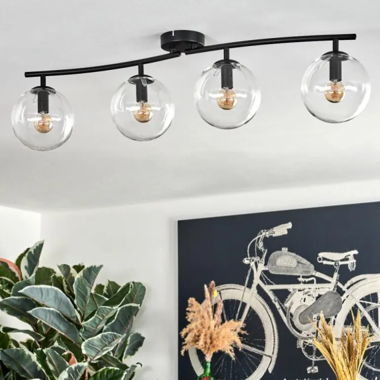 Gastor Plafonnier, Boule lumineuse Clair, 4 lumières