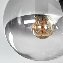 Gastor Plafonnier, Boule lumineuse Clair, Fumé, 9 lumières