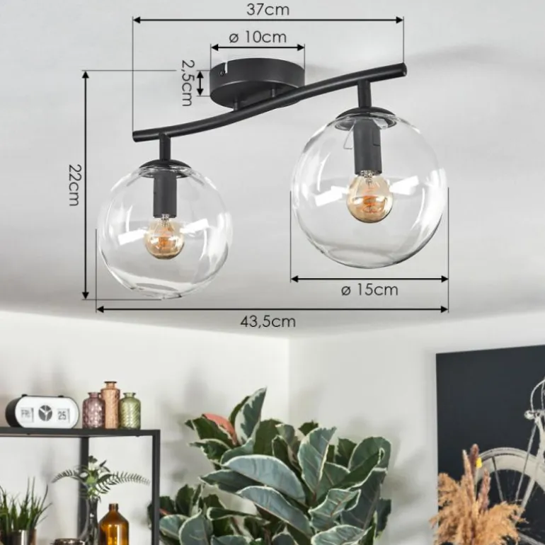 Gastor Plafonnier, Boule lumineuse Clair, 2 lumières