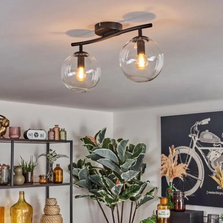 Gastor Plafonnier, Boule lumineuse Clair, 2 lumières